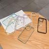 Luxury Candy Color Transparent Phone Case For iPhone17 11 12 13 14 15 16E 17Air Pro Max Plus Clear Acrylic Bumper Back Cases Cover