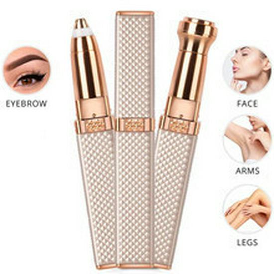 2-in-1 Women's Electric Hair Remover: Lipstick Hair Remover, Armpit, Leg Shaver & Eyebrow Trimmer
