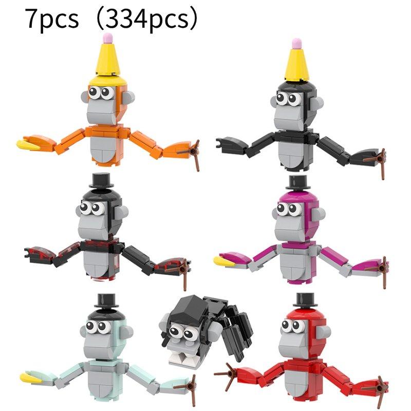 

Building Tag Gorilla Blocks Animal Model Toys Bricks For Game Fan Kids Friends 7pcs