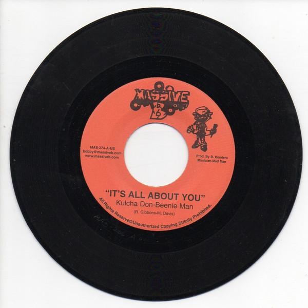 7inch Record KULCHA DON, BEENIE MAN - It's All About You MAS274 Massive B US Reggae, Ska & Dub Used