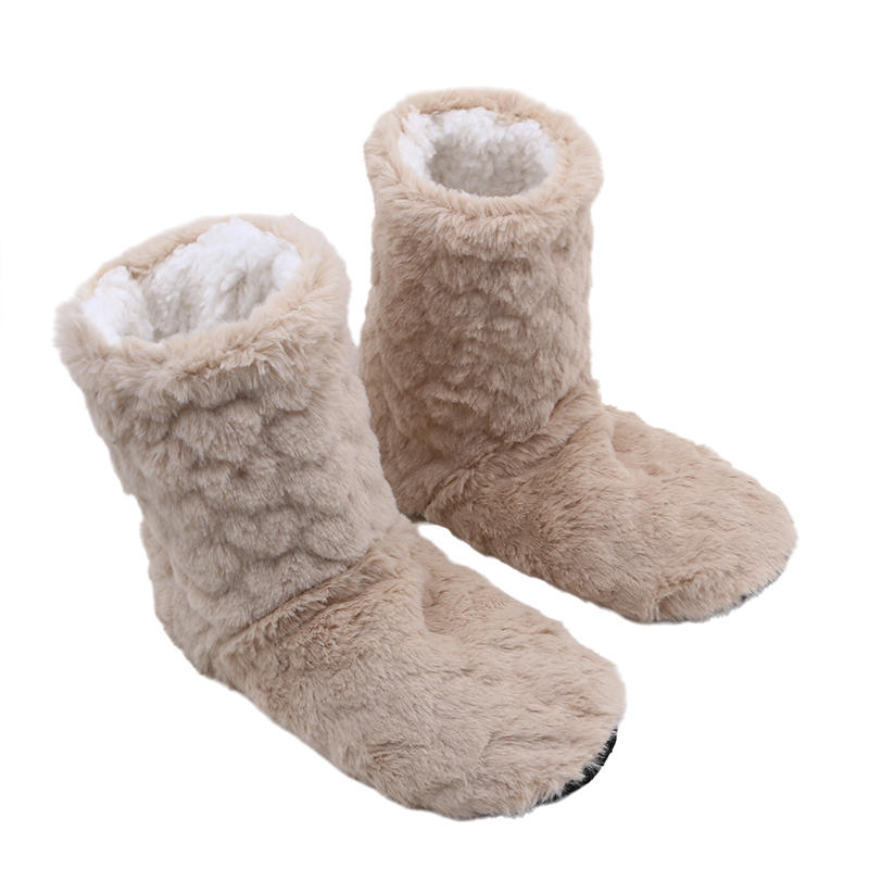 Women Winter Couple Warm Slippers Non-slip Thicken Plus Velvet Design Soft Indoor Floor Shoes for Home Bedroom Living Room Cold Days Comfort Wear