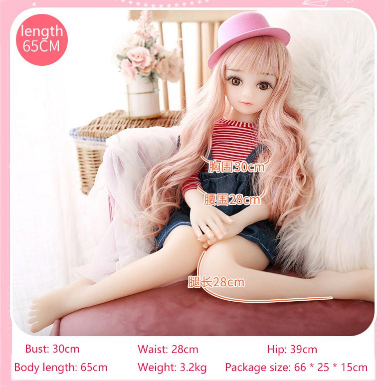 Silicone Doll Real Silicone Sex Doll for Men Realistic Big Breast Ass Vagina Anal Love Doll Body length 65cm