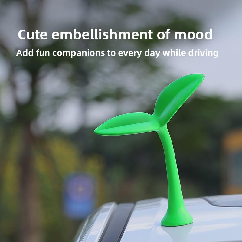 1PCS Car Roof Decoration 3D Devil Horn Stickers Auto Truck Elasticity Ornaments Ornaments Anti Collision Protector Decals Car Gi