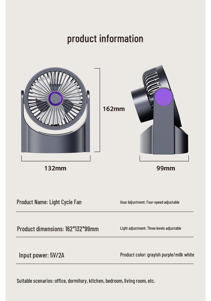 Portable High-Speed Leafless Smart Fan with Digital Display