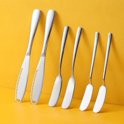 304 Stainless Steel Butter Knife Dessert and Jam Small Scraper Butter Knife Spreader for Home Kitchen Restaurant Dishwasher Safe