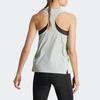Adidas Color Block Quick Dry Running Vest Women Tops Blue Silver Gray IK3987