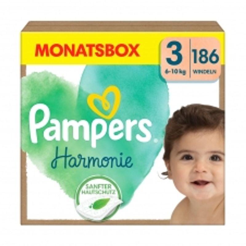 Pampers Harmony Midi Diapers Size 3 (6-10kg) 186 Count