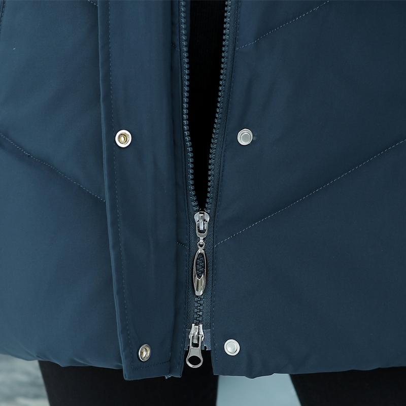 Real Fur Collar Middle Age Women's Down Coats Winter Vintage Parkas Plus Size Elegant Thick Warm Down Jackets Woman Outerwears