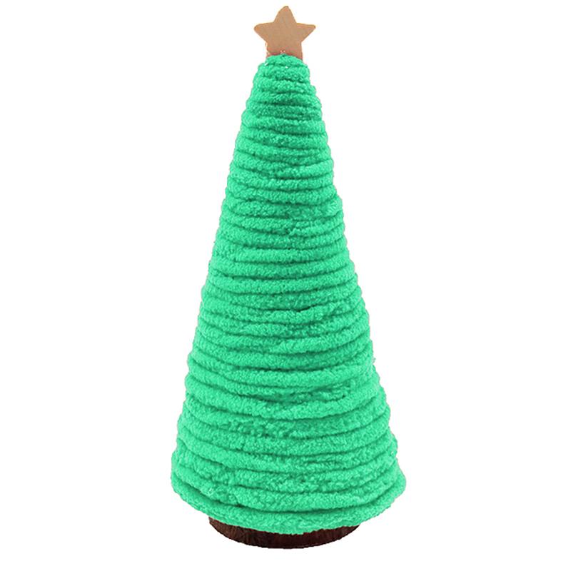 1Pc Mini Christmas Tree Tray Christmas Gift Desktop Christmas Tree Decoration Woolen Christmas Tree