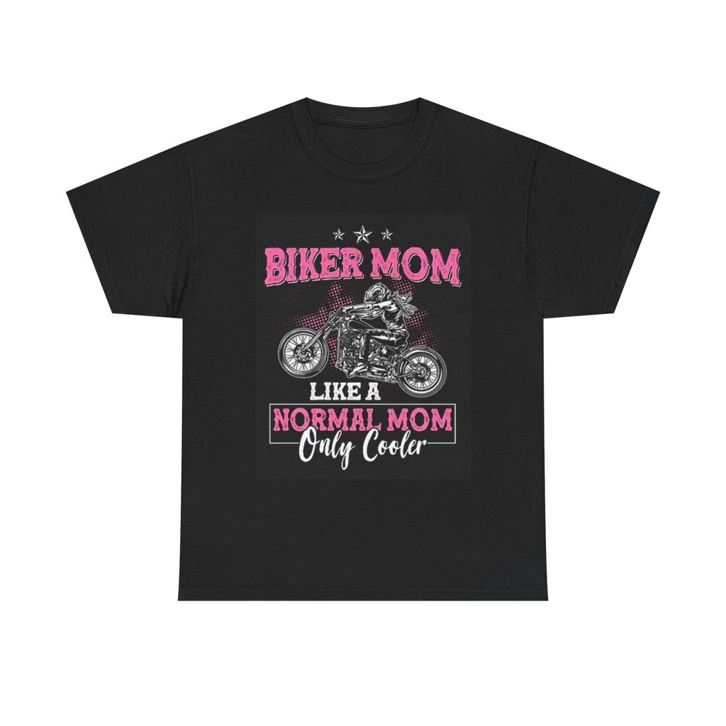 Men's and Women's T-shirts Biker Mom Graphic