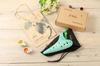 TNG Ocarina Instrument [Alto/C/AC / 12 Holes / Emerald] (with Strap) Glazed Finish Ocean Wave Pattern