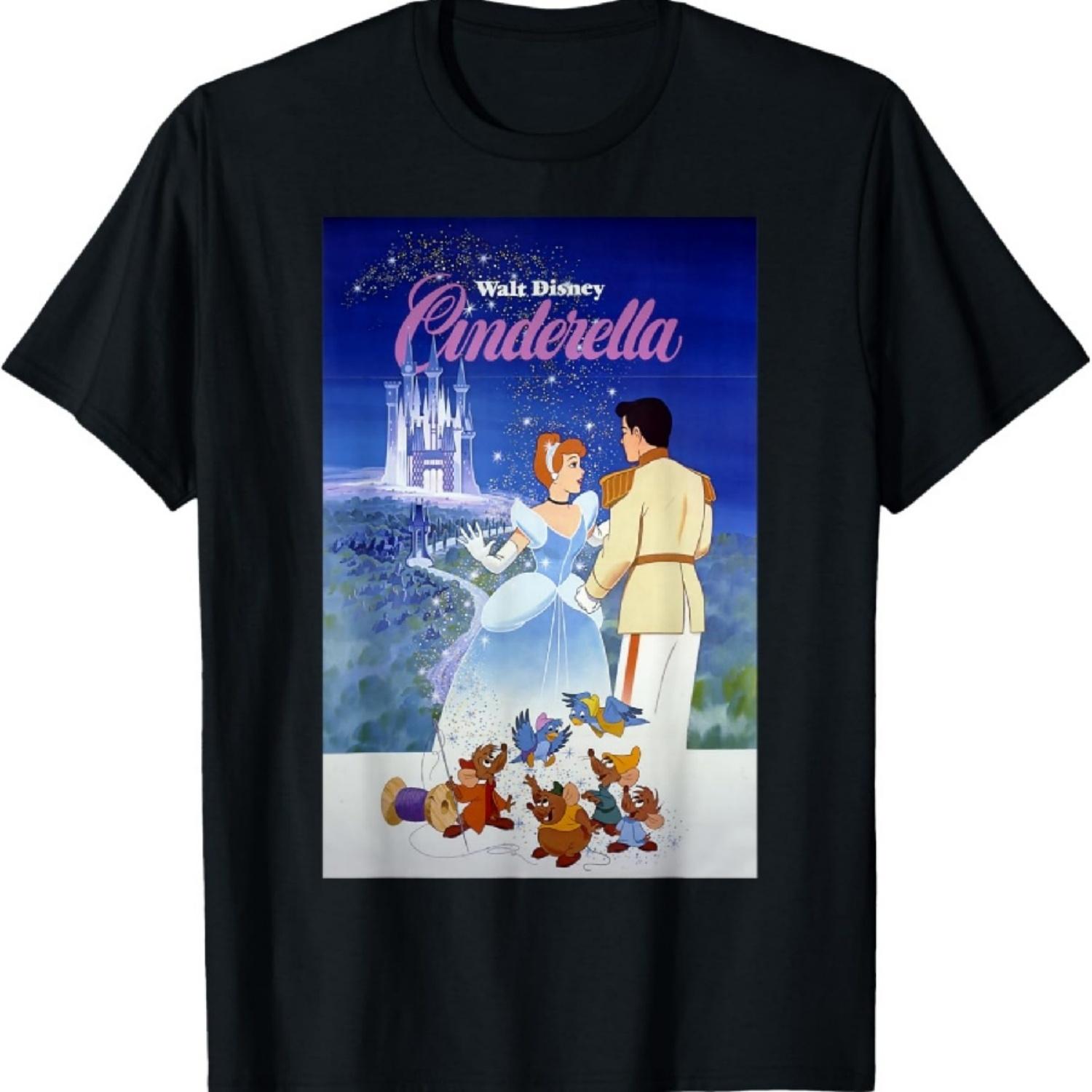 Винтажная футболка с постером Диснеевской Золушки XXXXXL разноцветный