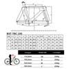 BXT Neuer Carbon Bahnrahmen Fixed Gear Bahnrad Carbonfaserrahmen TRC-195 Singlespeed Bahn-Rahmenset 700Cx28C