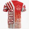 Kids Casual Sports Jersey Short Sleeve Printed Soccer Fan Shirt for Children Youth Athletic Wear Canada Design