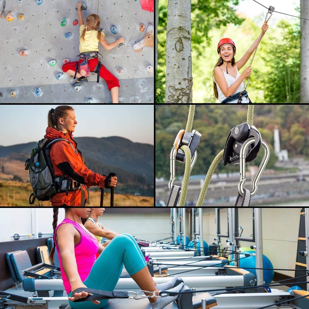 JOLIRSBOX Stainless Steel Spring Hook Carabiner Set 8 (8cm, sets)