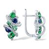 Fashion Inlaid Zircon Earrings For Women, Geometric Line Ear Buckles, Light Luxury High-End Earrings With A Sense Of Design
