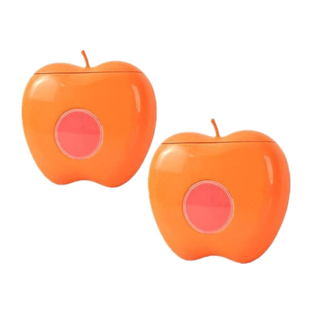 2 stk Multifunksjonell Punch-fri Hengende Oppbevaringsboks for Plastfolie(Apple-Grå)