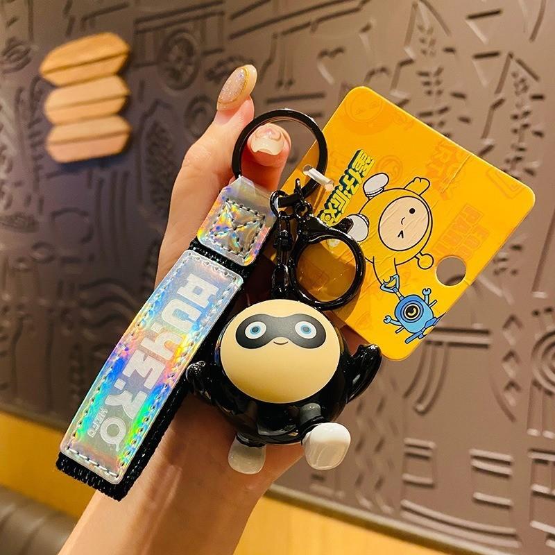 Egg Party Lion Dance Keychain Lovely Silicone Bag Charms Ideal For Holiday Gifts