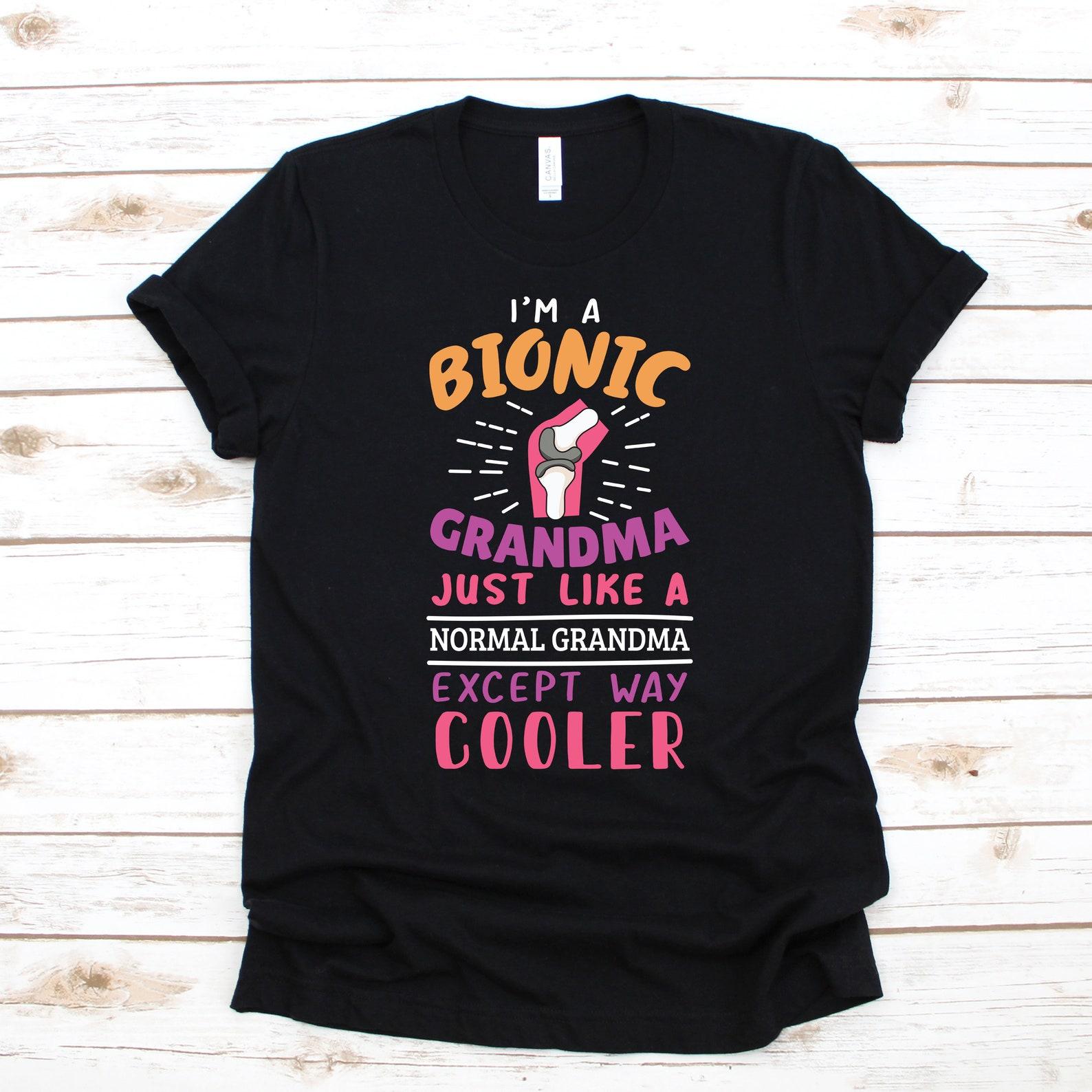 Bionic Grandma T-Shirt, Knee Replacement Tee, Recovery T-shirt, SurgeryT-shirt, New Knee Tank Top, Rehabilitation T-shirt S