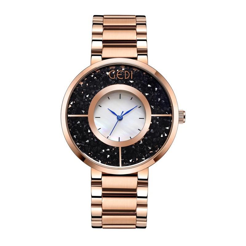 Creative Star Ring Women S Watch Fashion Flow Good Luck Stone Stainless Steel Watch Women S Fritillary Watch
