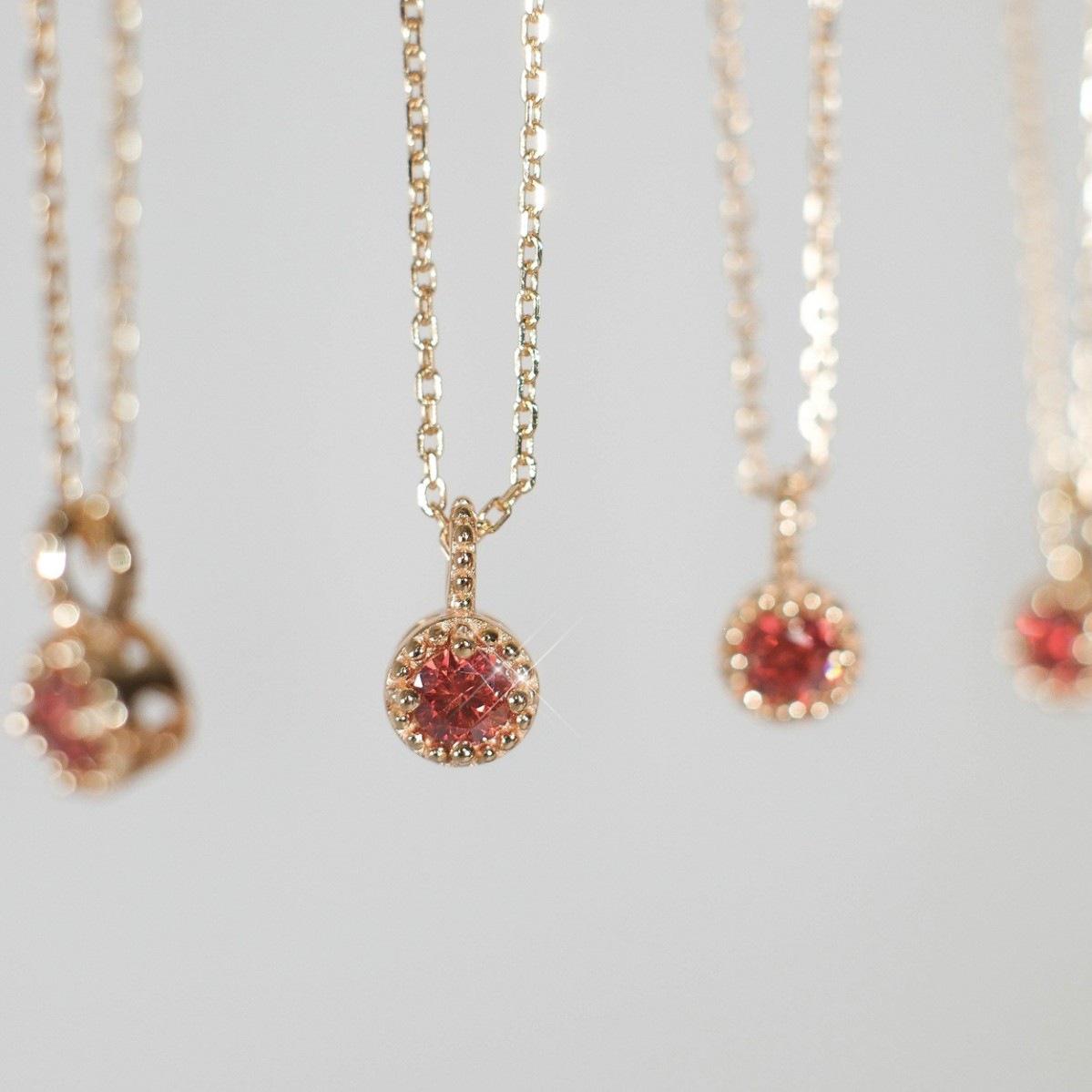 Rose Zircon Pendant Necklace: S925 Sterling Silver with 18K Gold Plating - Elegant Retro Style for Women 18K Gold