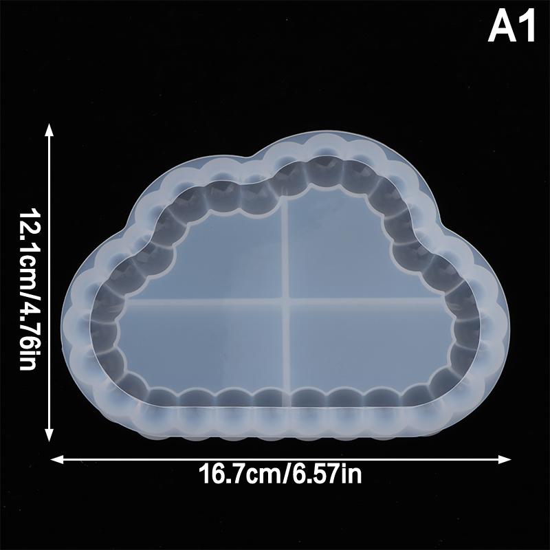 Bubble Design Concrete Tray Silicone Molds Silicone For Epoxy Resin Coaster, Cement Tray, Plaster Plate Oval Round