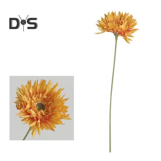 Künstliche Blume, 1 Zweig, frisch, zum Selbermachen, leuchtende Farben, dekorative, elegante Kunst-Dahlienblume mit Stiel, Partyzubehör
