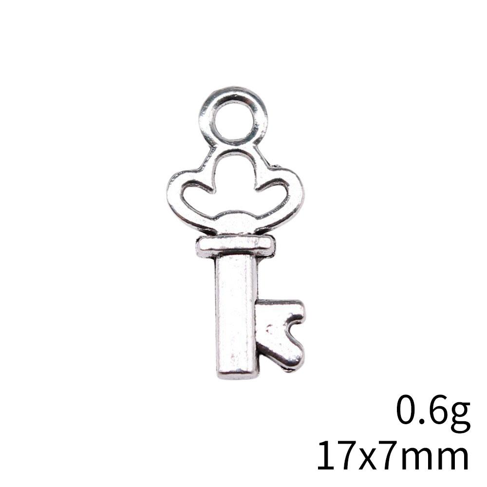 Hollow Clover Key Charm Lucky Pendant Tool Charms For Bracelet Necklace Jewelry Making Supplies For DIY