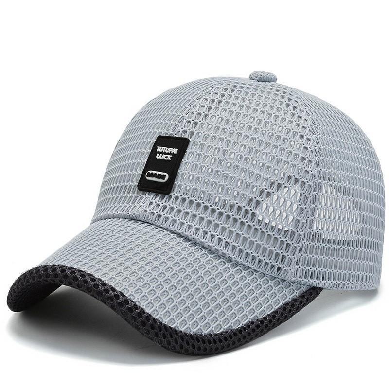 All Mesh Breathable Baseball Light Gray for Men Women