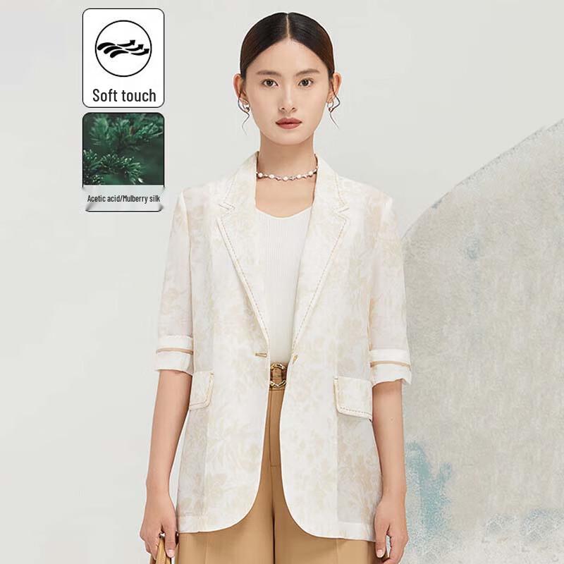 

JESSIE Women s New Chinese Style Half-Sleeve Blazer S