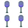 3000V Electric Mosquito Racket Mosquito Killer Lamp 2-in-1 USB Rechargeable Foldable Mosquito Swatter Fly Swatter Repellent Lamp