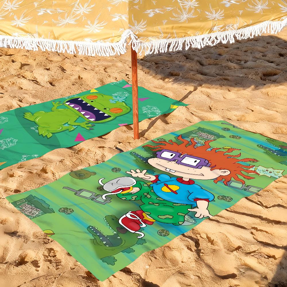 Cartoon R-Rugrats Funny Cute Towel Soft Pool Gift For Travel Gym Shower Camping Quick Dry Sports Large Beach Towels