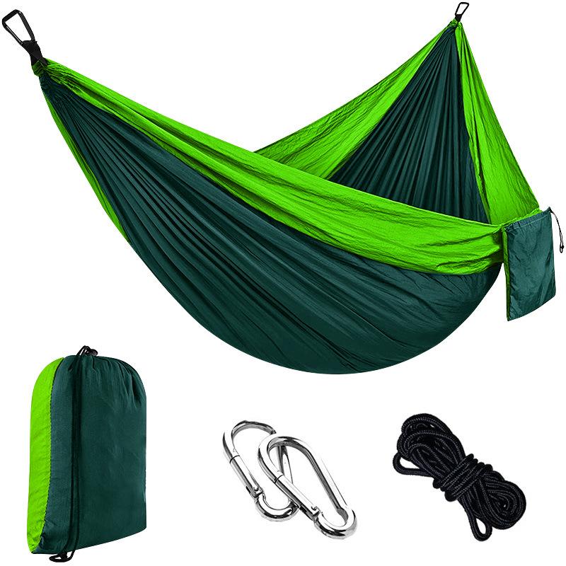 Portable Nylon Parachute Camping Hammock Swing Chair (Single/Double)