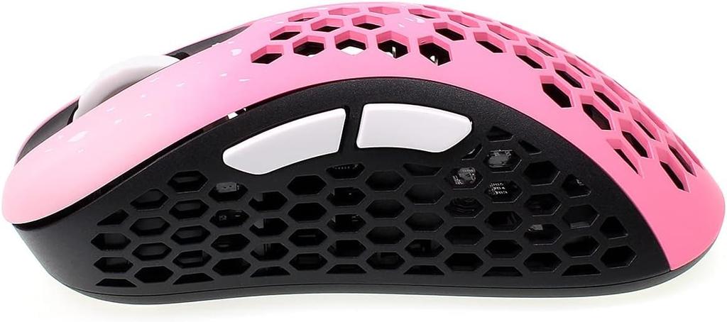 Skoll Mini ACE Sakura 50g Honeycomb Design Ergonomic Wired Gaming Mouse with 3389 PTFE and Detachable Cable SK-S Ultra-Lightweight Sensor, Skates,