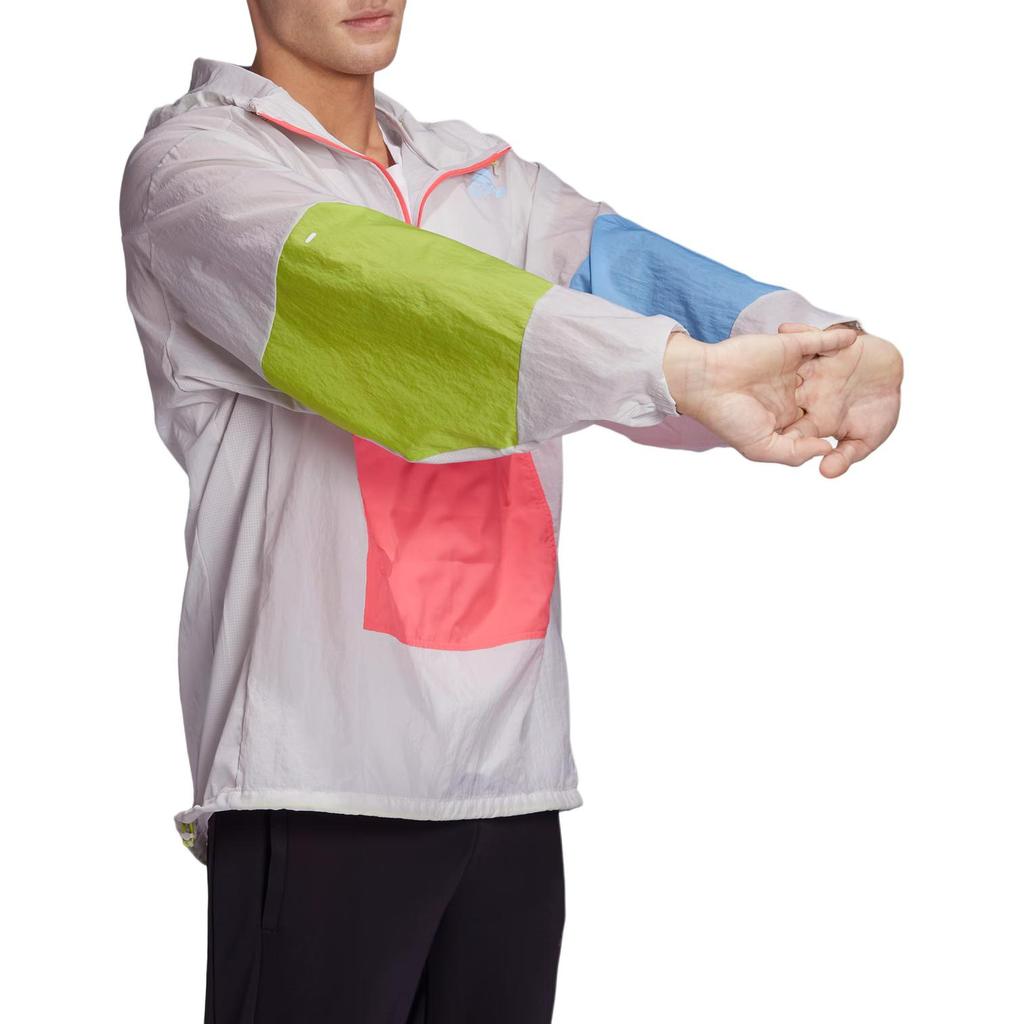 adidas Trail Running Ultra Light Rainproof Windbreaker Jacket Men's Track Gray GC8606