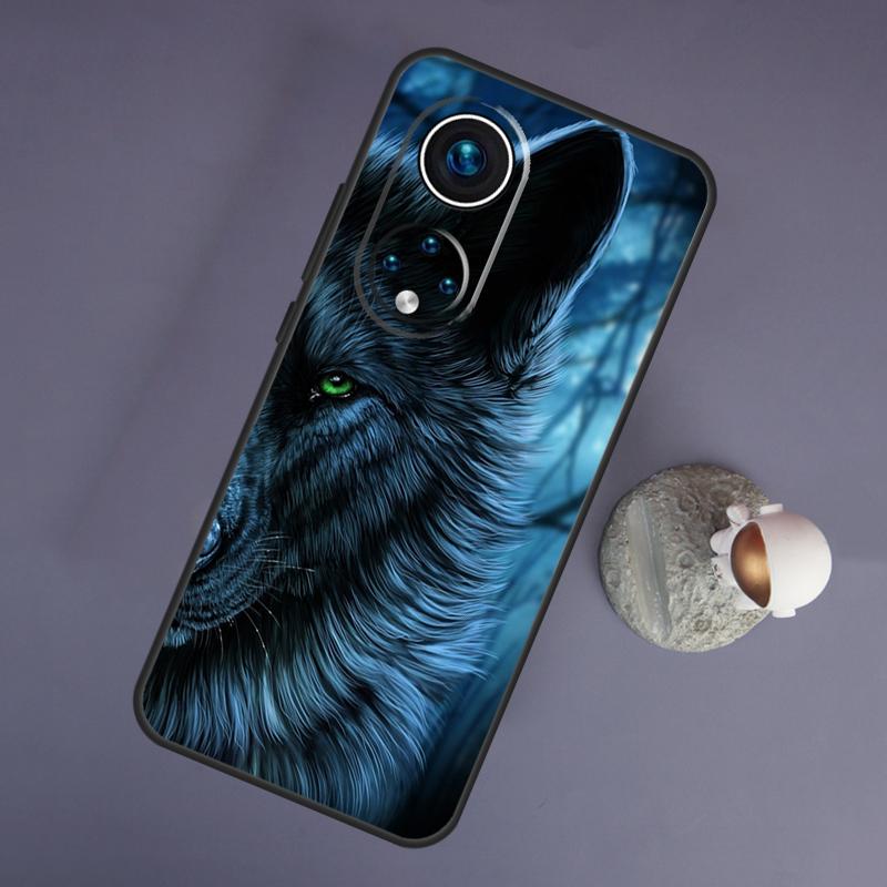 Sternentier Wolf für Huawei Honor Magic 5 Lite 70 50 X8 X9 eine P20 P30 P40 P50 P60 Pro P Smart Nova 9 5T Fall
