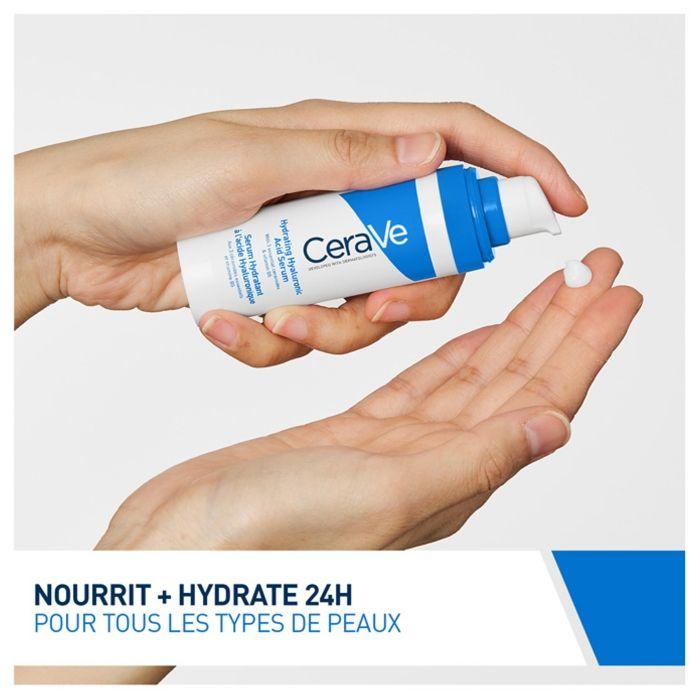Sérum Hydratant - Cerave - Acide Hyaluronique - 30 ml - Tous Types de Peaux - Sans Parfum