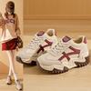 Fleece sports Forrest Gump shoes women's 2025 new versatile student running foreign style white shoes trendy warm casual shoes