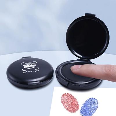 Platformă Portabilă de Amprentare Digitală Mini de Înaltă Definiție cu Uscare Rapidă pentru Amprentare Semnare Contract Roșu, Albastru și Negru Spălabil