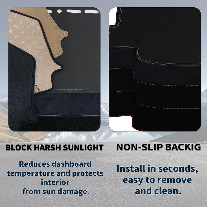 for Toyota Camry XV70 2018- Car Dashboard Cover Dashmat Non‑Slip Protective Dash Mat Pad Auto Accessories