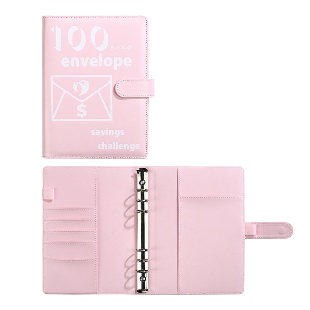 Budsjettpermplanleggersett med kontantkonvolutter og nummerklistremerker Pengesparejournal 6-ringer Budsjettpermplanlegger