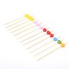 100Pcs12Cm Heart Bamboo Food Picks Buffet Cupcake Fruit Fork Party Cake Dessert Salad Vegetable Sticks Cocktail Toothpick Skewer