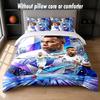 Kylian Mbappe Design Bed Bedding Set 1 Duvet Cover + 2 Pillowcases Soft Breathable Household Bed Linens
