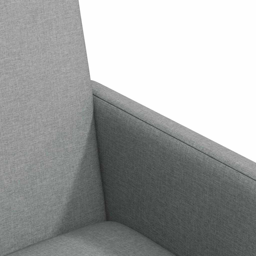 Dining Chairs with Casters 2 pcs Light Grey 57 x 66 x 94 cm Fabric