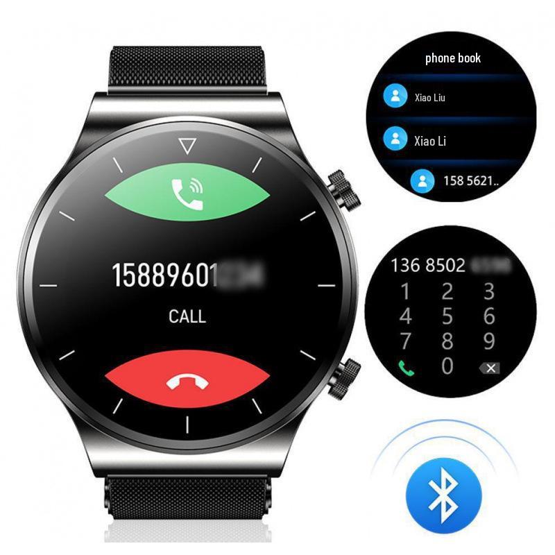 2025 GT4 Smartwatch: Bluetooth Calling & Music, Heart Rate & Blood Pressure Monitoring, Multifunctional Sports Pedometer