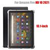 Capa para tablet para kindle fire hd 10 2021 10.1 ", capa de silicone macio para airbag, proteção transparente, ebook, tpu conveniente