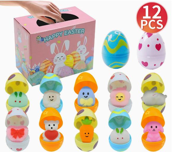 

Пасхальный DIY Набор Игрушек-Яиц Декоративные Яйца с Милыми Фигурками Коробка для Хранения Подарки на Праздничную Вечеринку Детский Подарок Настраиваемый