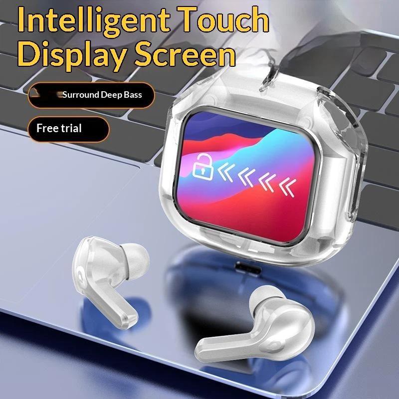 Wireless Earphone Bluetooth 5.4 Sport Gaming Headsets Noise Reduction Earbuds Bass Touch Control For Smartphones