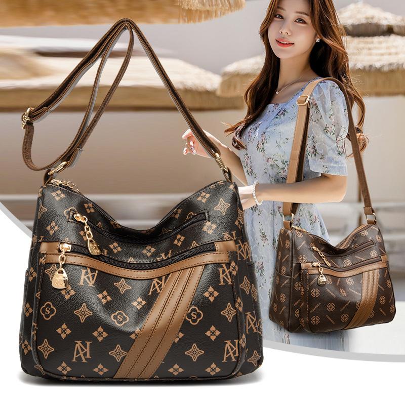 

Patchwork Pattern Large Capacity Crossbody Shoulder Bag