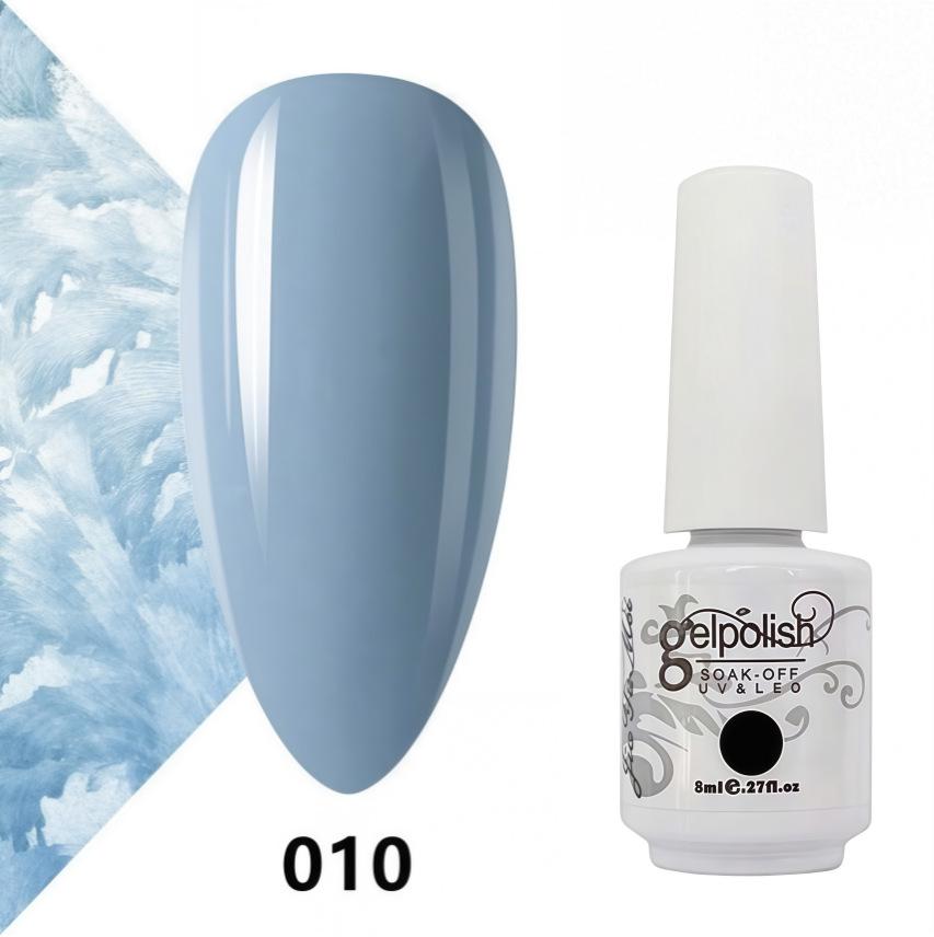 Amber Gel Polish Set: Gel Polish Manicure Kit with Whitening, Base Coat, and Sealer.